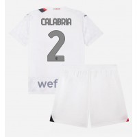 AC Milan Davide Calabria #2 Auswärts Trikotsatz Kinder 2023-24 Kurzarm (+ Kurze Hosen)